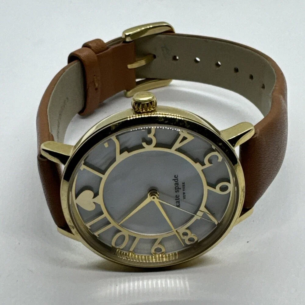 Kate Spade New York 0783 Women's Brown Leather Analog Dial Quartz Watch AEA424